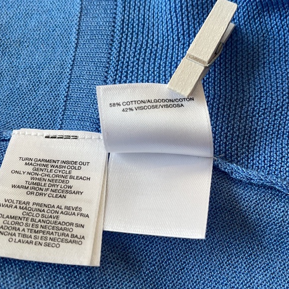 KASPER | Blue Horizon Open Front Cardigan - Picture 9 of 10